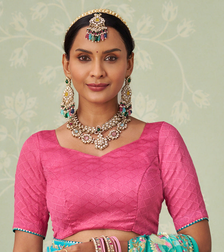green chiffon saree