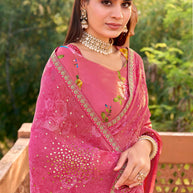 designer sequin saree