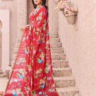 pink saree for festive events