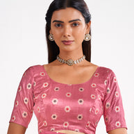 Laxmipati Murli Purple Chiffon Floral Saree