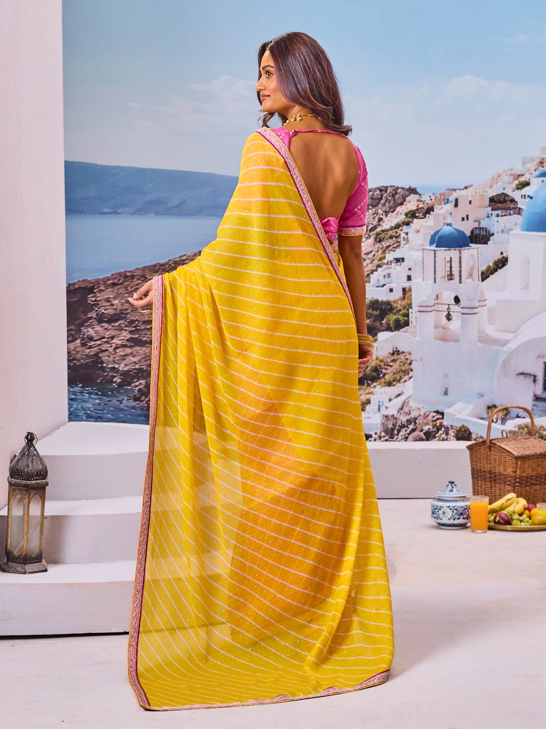 Buy yellow saree online latest style