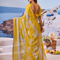 Buy yellow saree online latest style