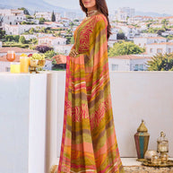 Stylish georgette saree