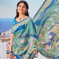 Floral saree modern design