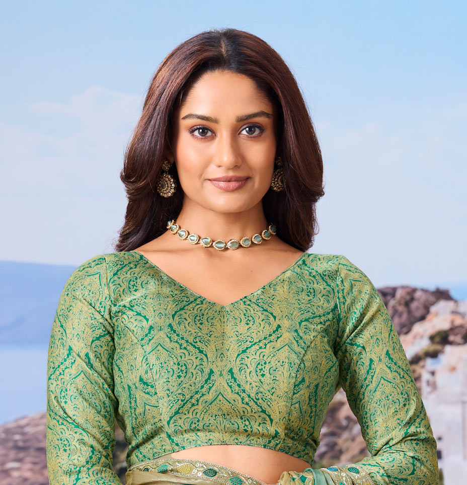 blue saree