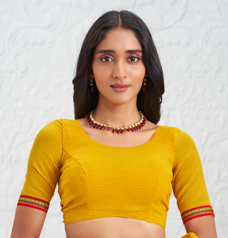 yellow colour saree