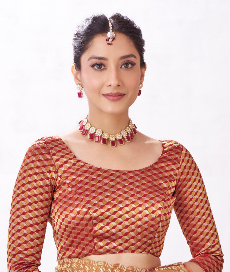 orange saree