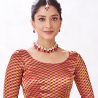 orange saree