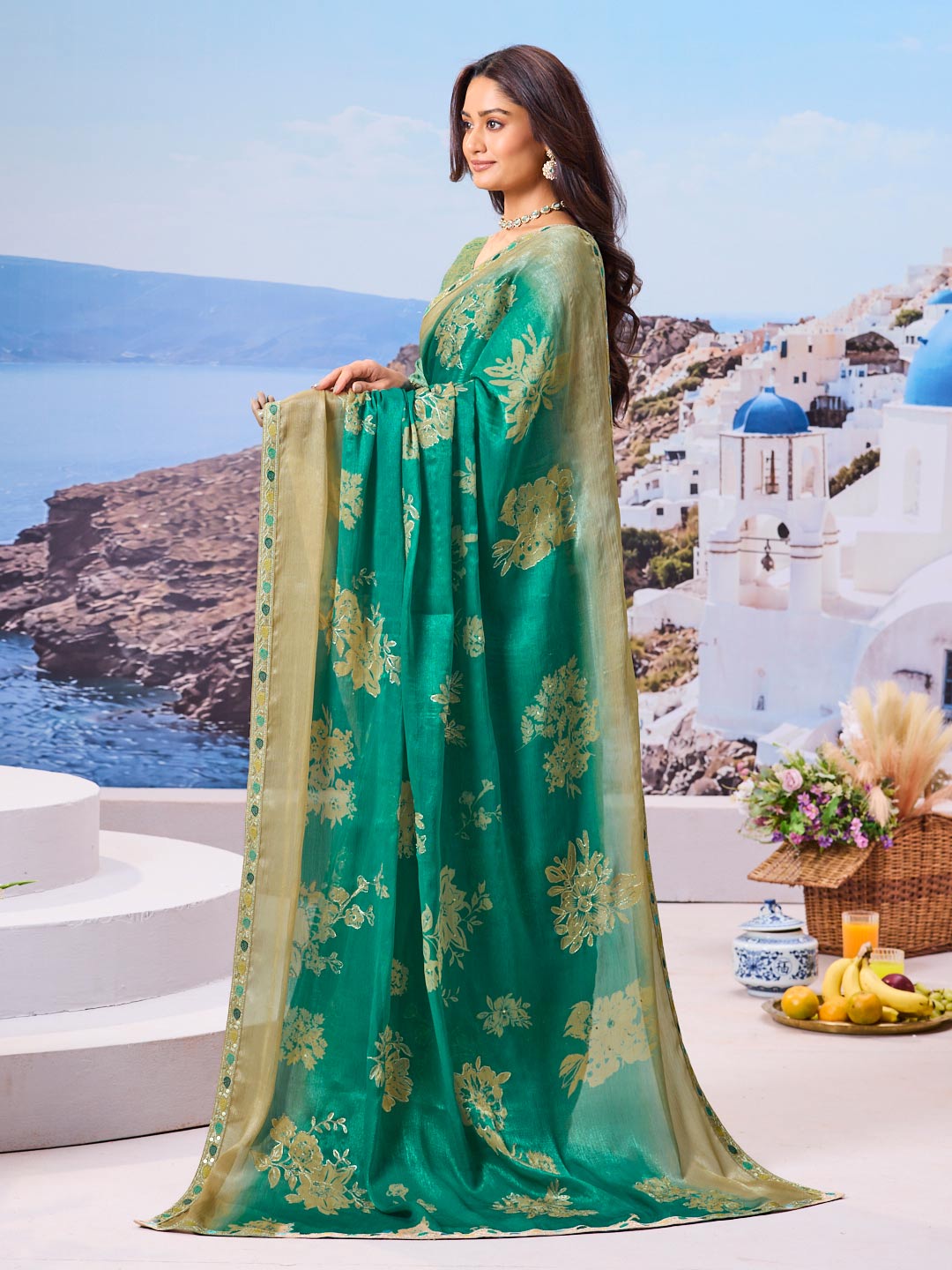 Lightweight festive saree