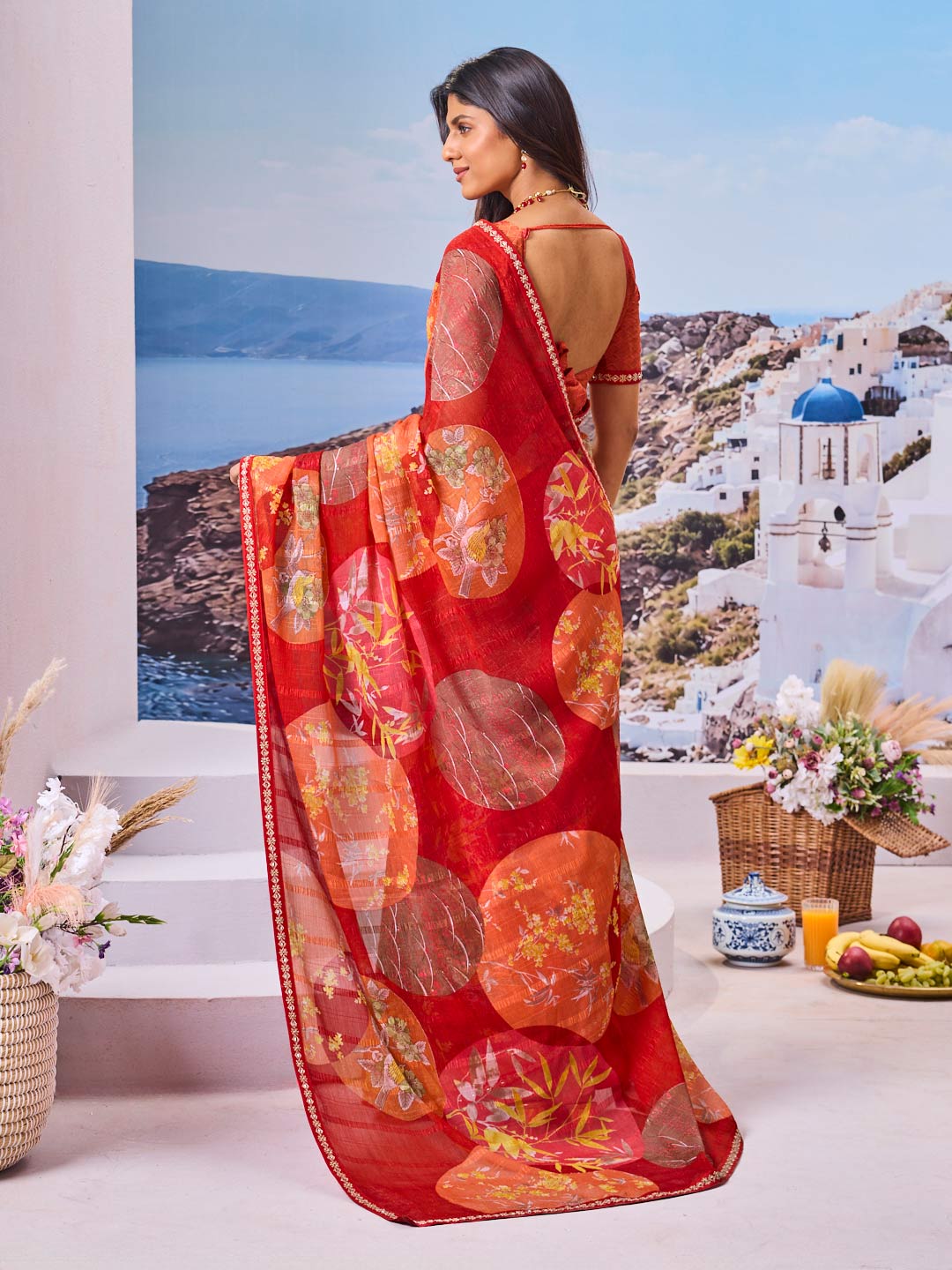 Buy red saree online