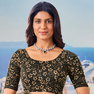 black saree