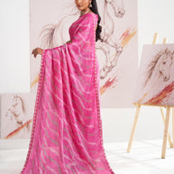 Laxmipati Murli Pink Chiffon Geometric Saree