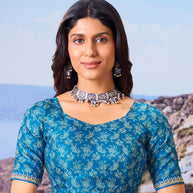 blue saree