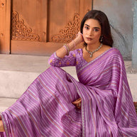 purple colour saree
