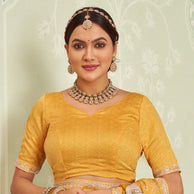 yellow color saree