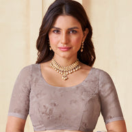 brown saree