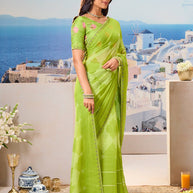 Lightweight green saree