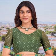 floral print saree