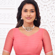 pink saree