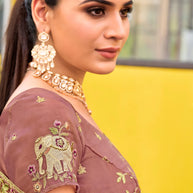 lightweight chiffon saree style