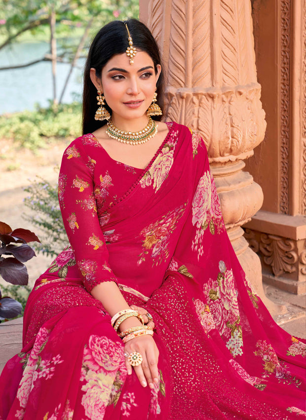 designer sequin saree