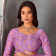 purple color saree