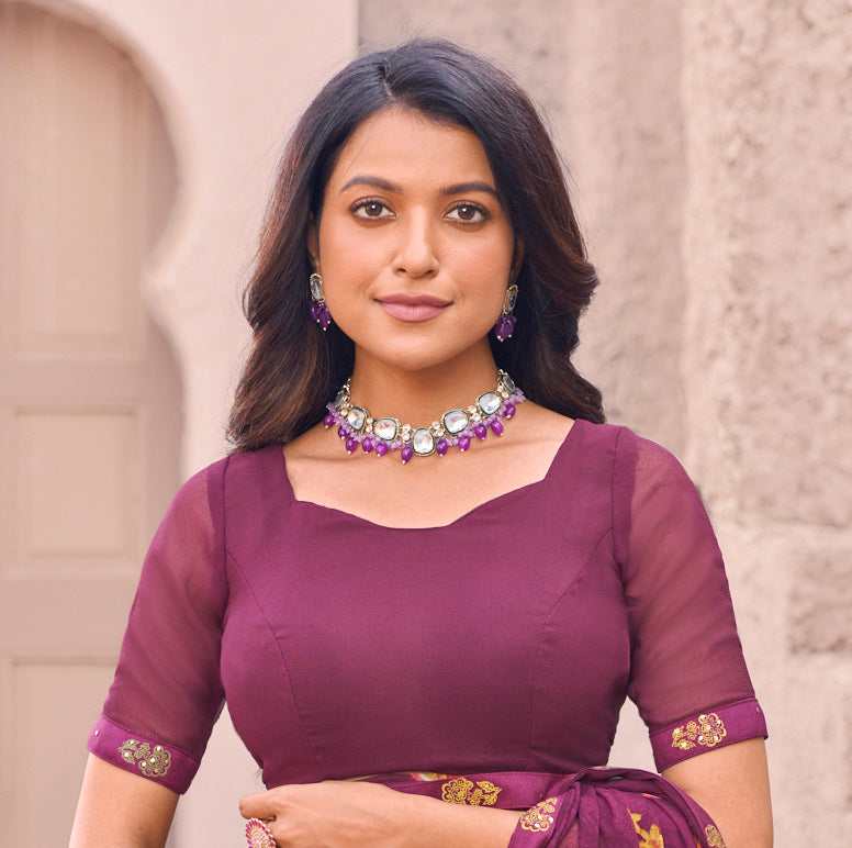 wine saree