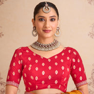 orange colour saree