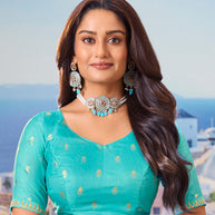 blue saree