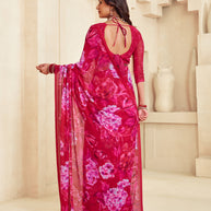 pink saree