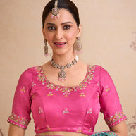 green chiffon saree