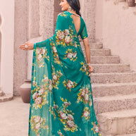 lightweight saree drape style