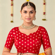 red colour saree