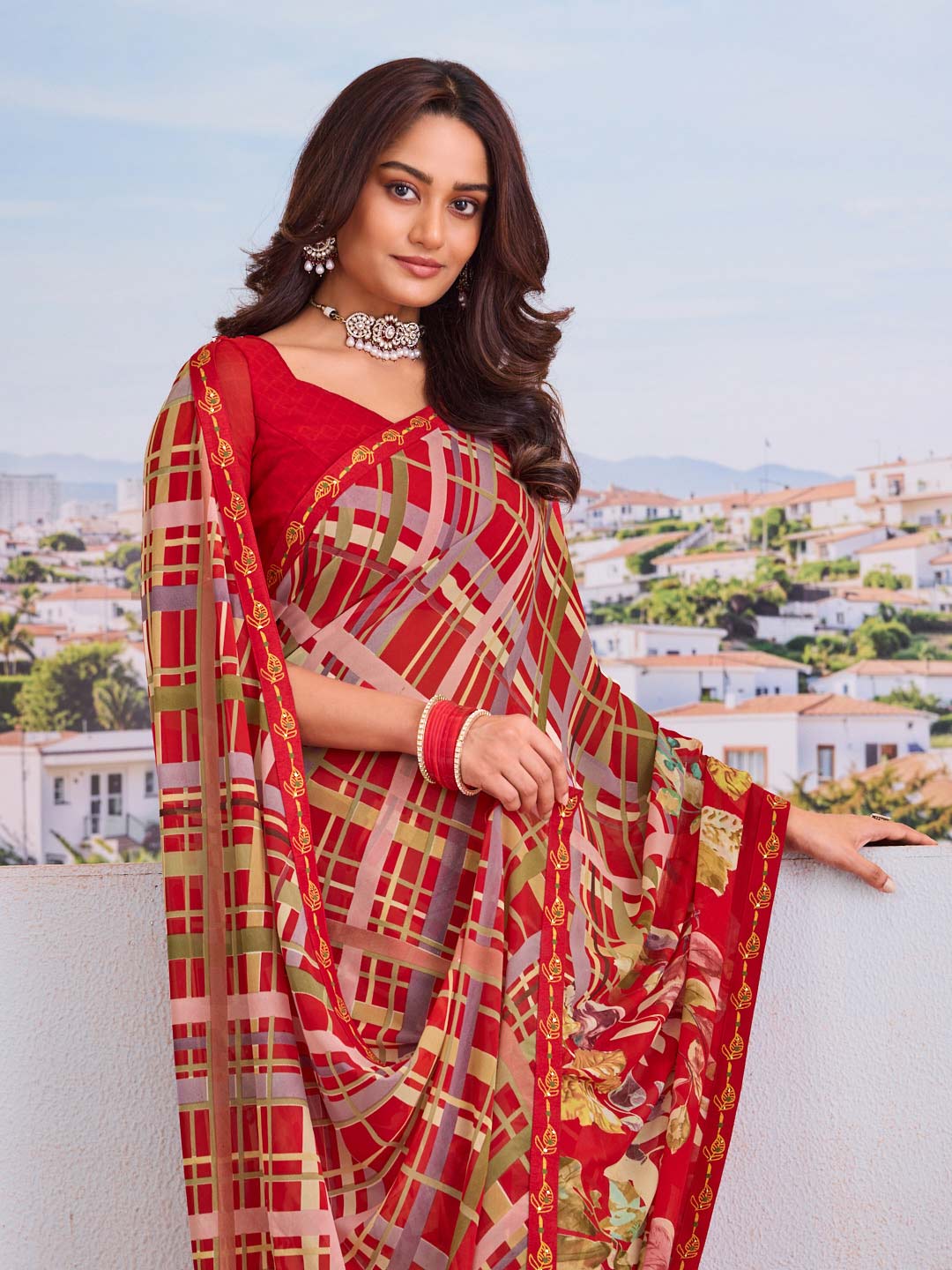 Lightweight festive saree