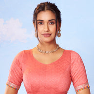 Orange embroidered chiffon saree wedding wear