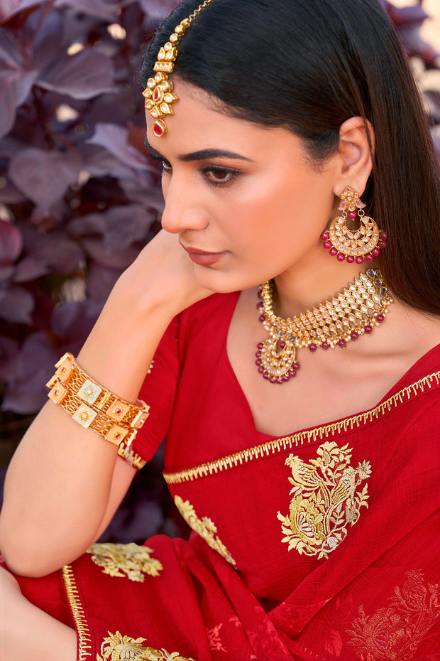 designer motif saree