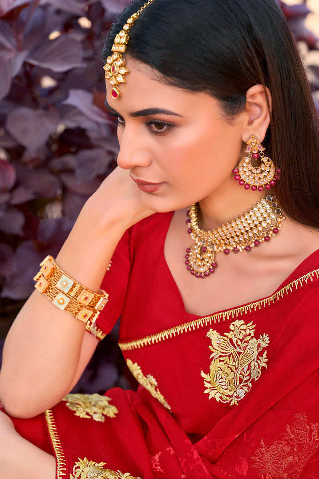 designer motif saree