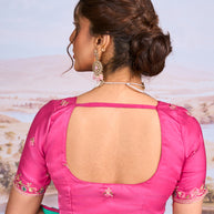 green designer saree