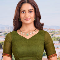 brown saree