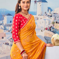 Lightweight saree casual wear