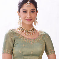 green saree