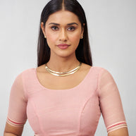 Laxmipati Bhaavana Pink Georgette Floral Printed Saree