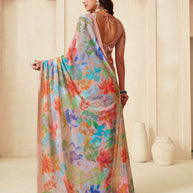 Multicolor stylish saree