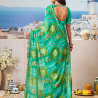 Stylish floral saree