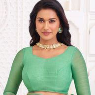 green saree