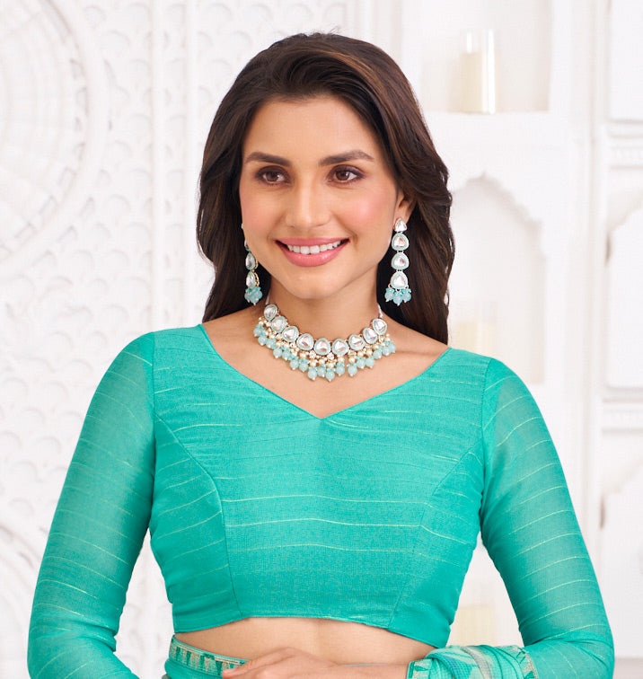 blue saree