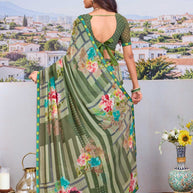 green saree