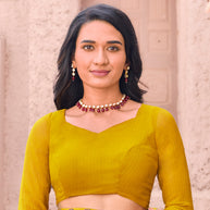 yellow saree
