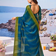 Shop blue saree online premium style