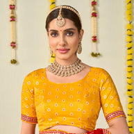 red colour saree